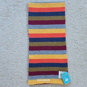 NWT Avoca Cashmere Wool Stripe Knit Scarf